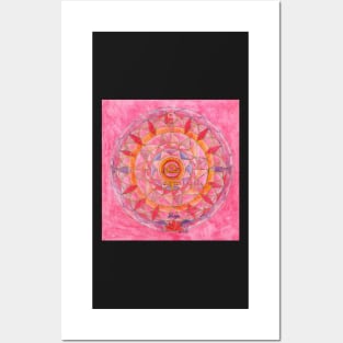 Waage Horoskop Mandala Produkte Posters and Art